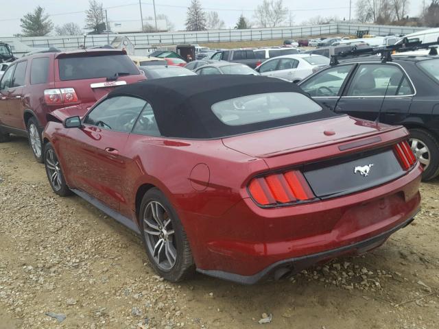 1FATP8UH4H5295566 - 2017 FORD MUSTANG MAROON photo 3