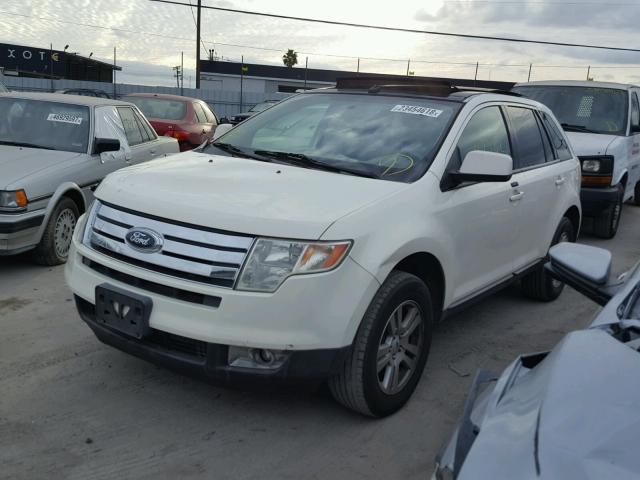 2FMDK38CX8BB23435 - 2008 FORD EDGE SEL WHITE photo 2