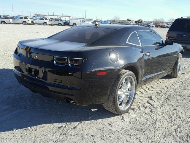 2G1FA1EV4A9198003 - 2010 CHEVROLET CAMARO LS BLACK photo 4