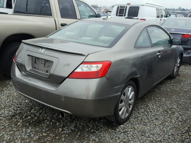 2HGFG12876H506400 - 2006 HONDA CIVIC EX GRAY photo 4