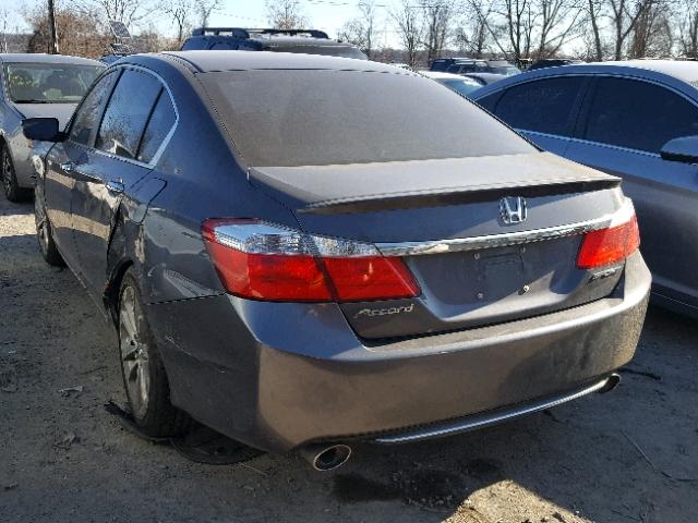 1HGCR2F51DA016534 - 2013 HONDA ACCORD SPO GRAY photo 3