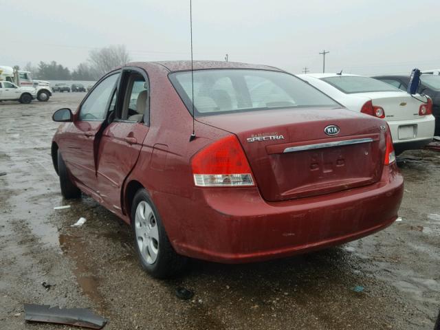 KNAFE121X75415957 - 2007 KIA SPECTRA EX RED photo 3