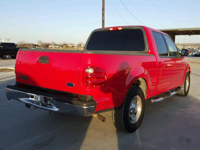 1FTRW07643KC31041 - 2003 FORD F150 SUPER RED photo 4