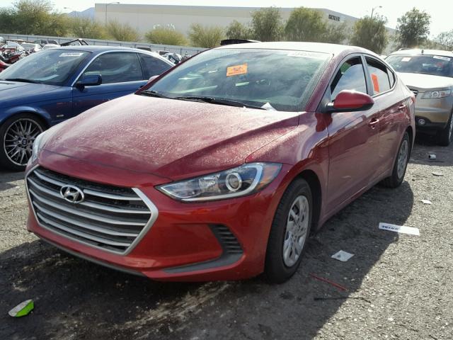 KMHD74LF3HU380018 - 2017 HYUNDAI ELANTRA SE RED photo 2