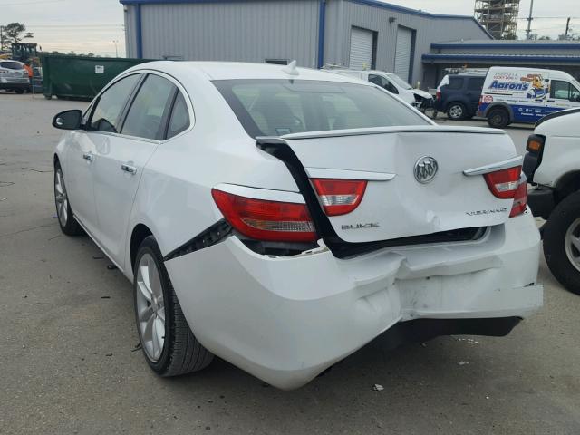 1G4PP5SK6D4114455 - 2013 BUICK VERANO WHITE photo 3