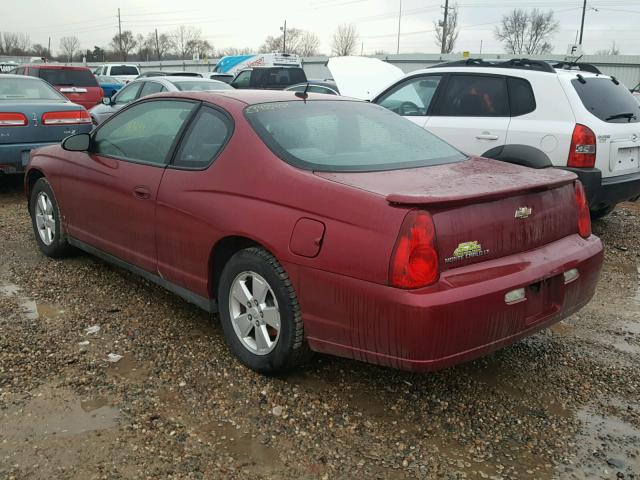 2G1WM15K169247176 - 2006 CHEVROLET MONTE CARL RED photo 3