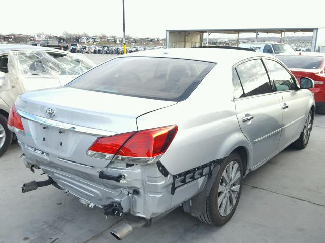 4T1BK3DB8BU374539 - 2011 TOYOTA AVALON BAS SILVER photo 4