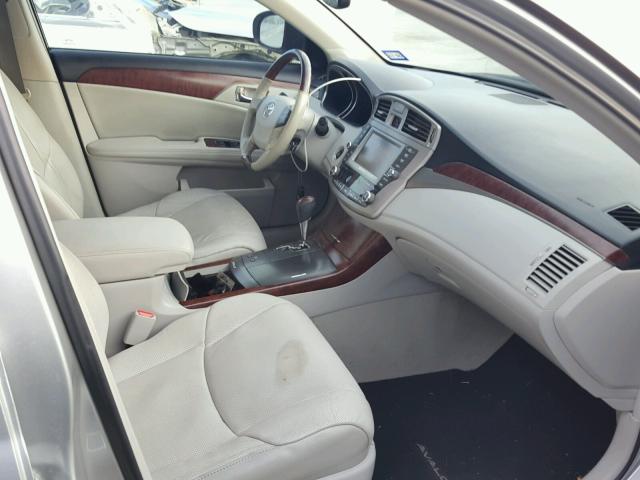 4T1BK3DB8BU374539 - 2011 TOYOTA AVALON BAS SILVER photo 5
