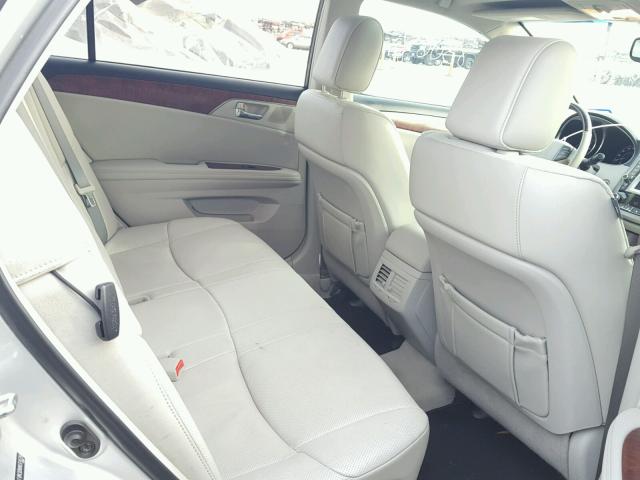 4T1BK3DB8BU374539 - 2011 TOYOTA AVALON BAS SILVER photo 6