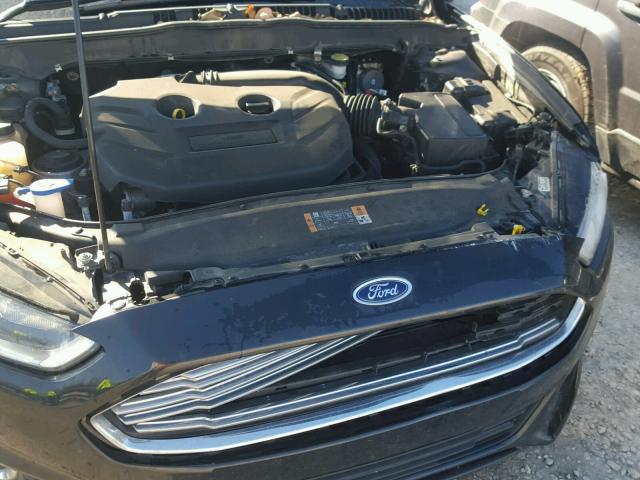 3FA6P0H99DR377334 - 2013 FORD FUSION SE BLACK photo 7