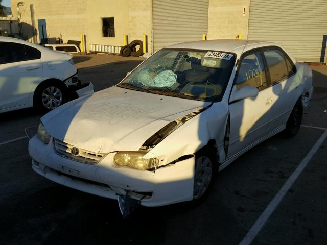 1NXBR12E22Z576032 - 2002 TOYOTA COROLLA CE WHITE photo 2