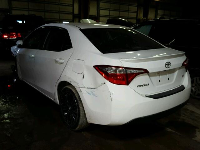 5YFBURHE9EP154947 - 2014 TOYOTA COROLLA L WHITE photo 3