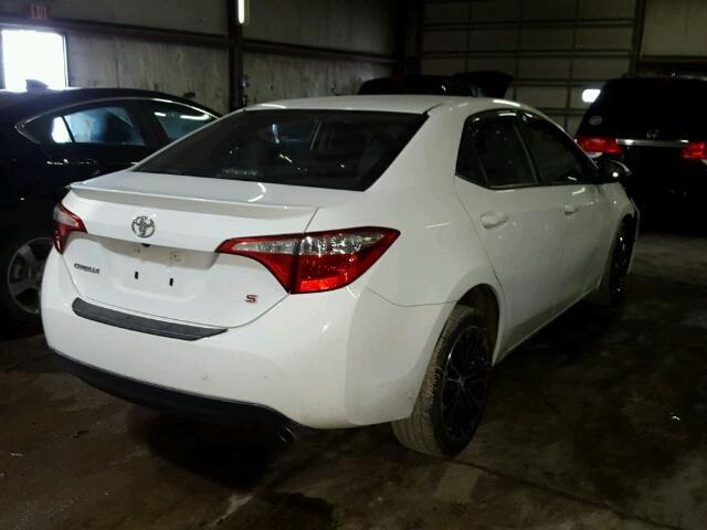 5YFBURHE9EP154947 - 2014 TOYOTA COROLLA L WHITE photo 4