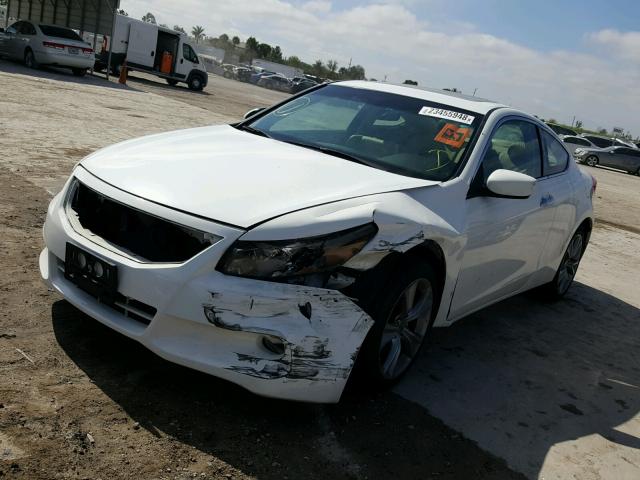 1HGCS2B83BA008825 - 2011 HONDA ACCORD EXL WHITE photo 2