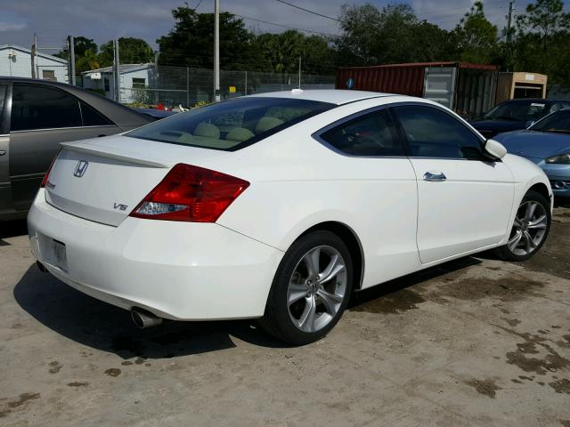 1HGCS2B83BA008825 - 2011 HONDA ACCORD EXL WHITE photo 4