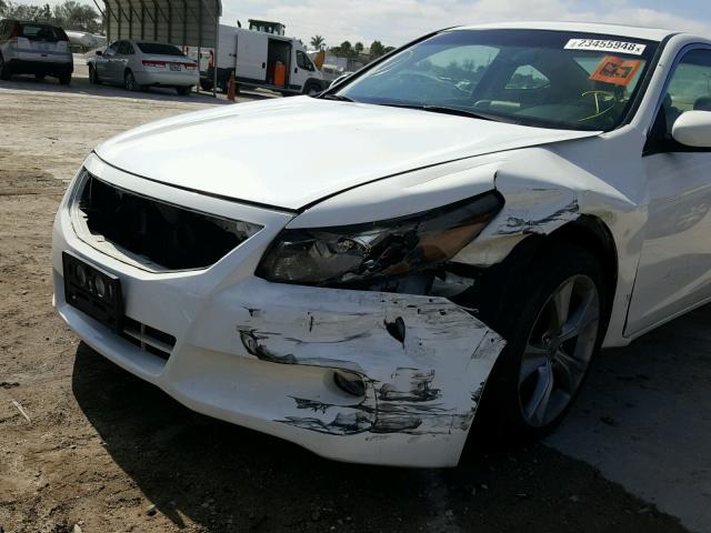 1HGCS2B83BA008825 - 2011 HONDA ACCORD EXL WHITE photo 9