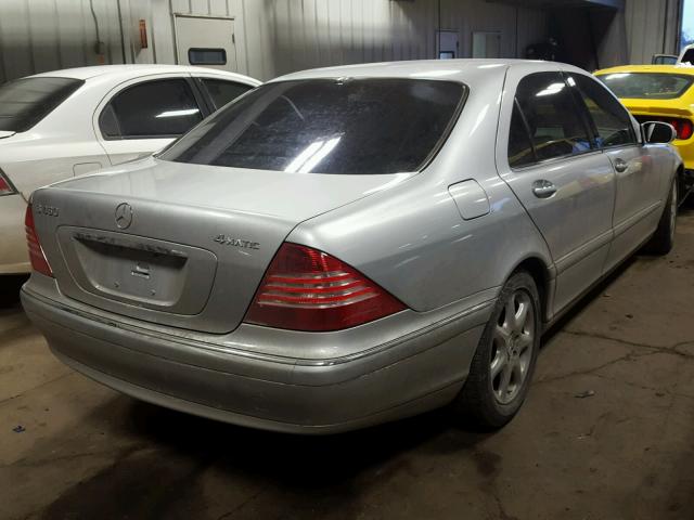 WDBNG83J64A392761 - 2004 MERCEDES-BENZ S 430 4MAT SILVER photo 4