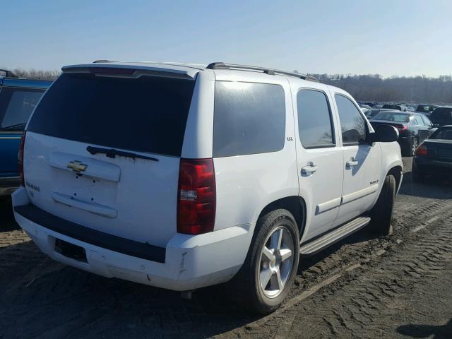 1GNFK13087R112757 - 2007 CHEVROLET TAHOE K150 WHITE photo 4