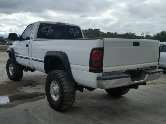 3B7KF26Z21M581430 - 2001 DODGE RAM 2500 WHITE photo 3