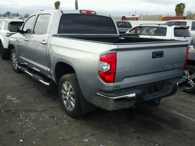 5TFFY5F16FX184733 - 2015 TOYOTA TUNDRA CRE SILVER photo 3