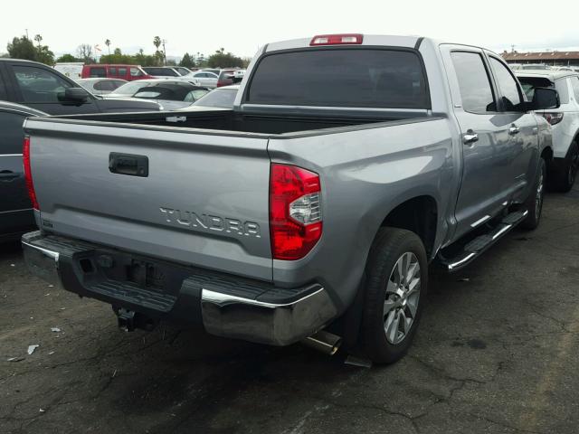 5TFFY5F16FX184733 - 2015 TOYOTA TUNDRA CRE SILVER photo 4