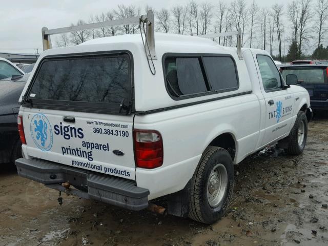 1FTYR10D21PB77868 - 2001 FORD RANGER WHITE photo 4