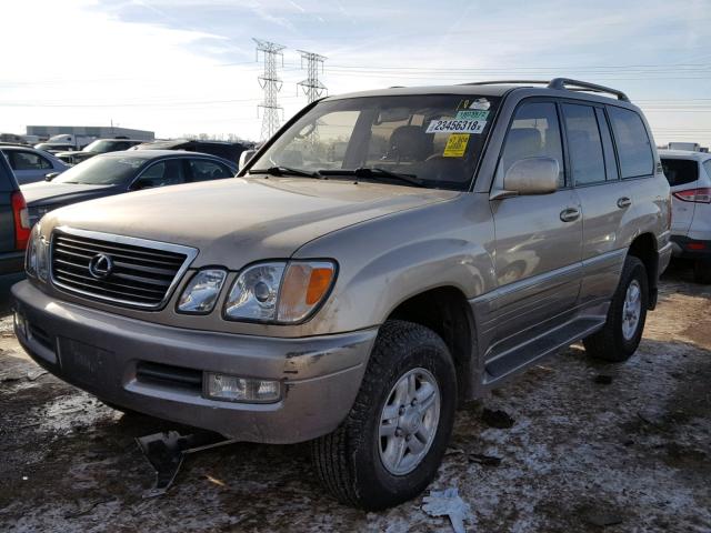 JT6HT00W7Y0126941 - 2000 LEXUS LX 470 TAN photo 2