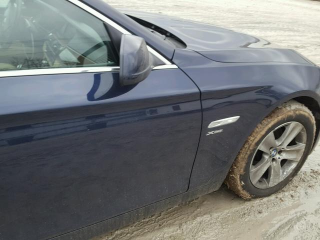 WBAXH5C52CDW06647 - 2012 BMW 528 XI Bleu photo 9