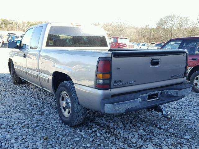 2GCEC19T3Y1239087 - 2000 CHEVROLET SILVERADO GRAY photo 3