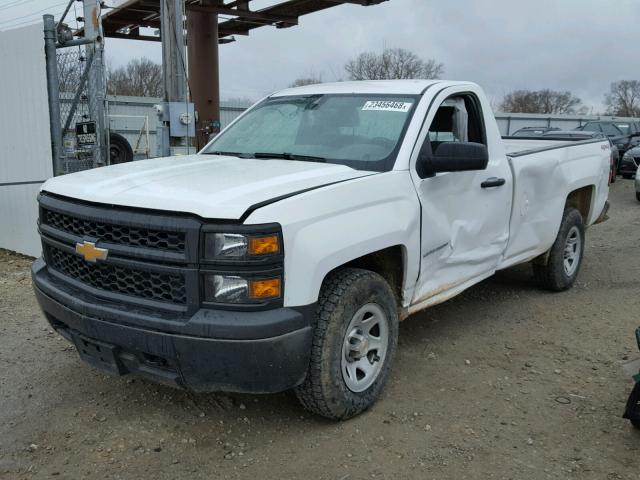 1GCNKPECXFZ266674 - 2015 CHEVROLET SILVERADO WHITE photo 2