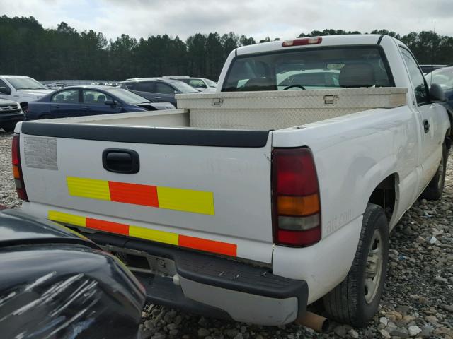 1GCEC14W0XZ202263 - 1999 CHEVROLET SILVERADO WHITE photo 4