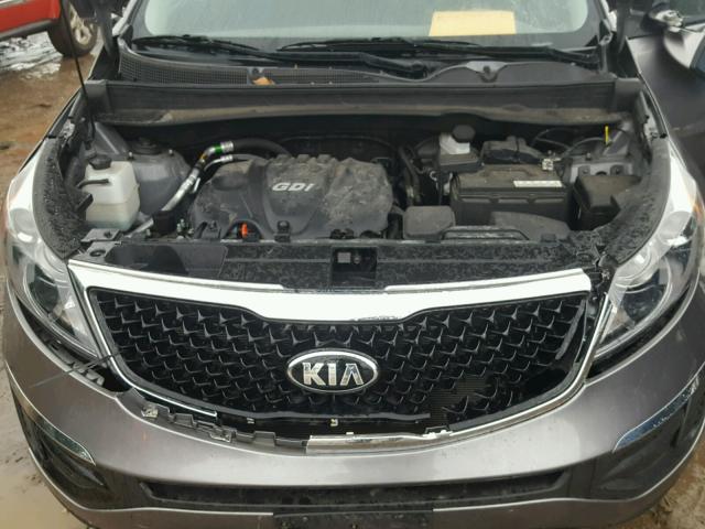 KNDPBCAC6F7762865 - 2015 KIA SPORTAGE L GRAY photo 7