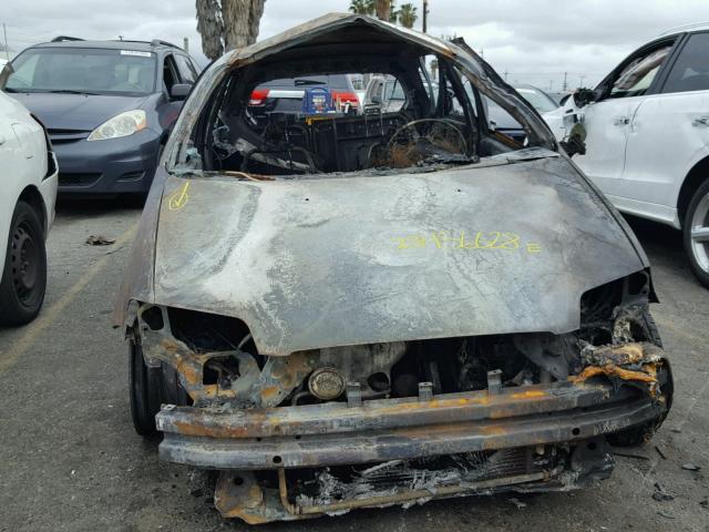 KL1TD666X6B682082 - 2006 CHEVROLET AVEO BASE BURN photo 10