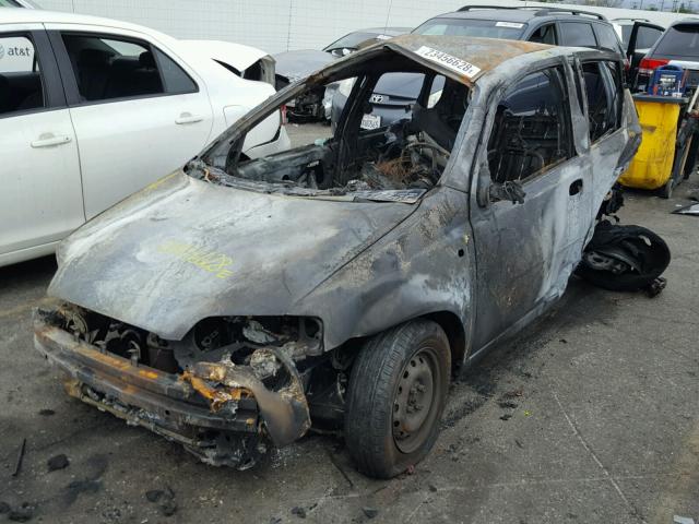 KL1TD666X6B682082 - 2006 CHEVROLET AVEO BASE BURN photo 2