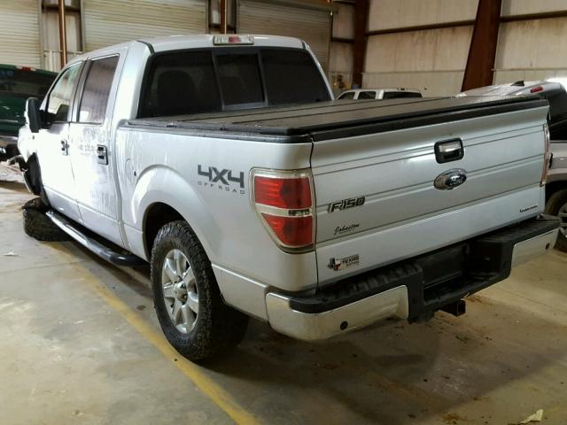 1FTFW1EFXDKE65536 - 2013 FORD F150 SUPER SILVER photo 3