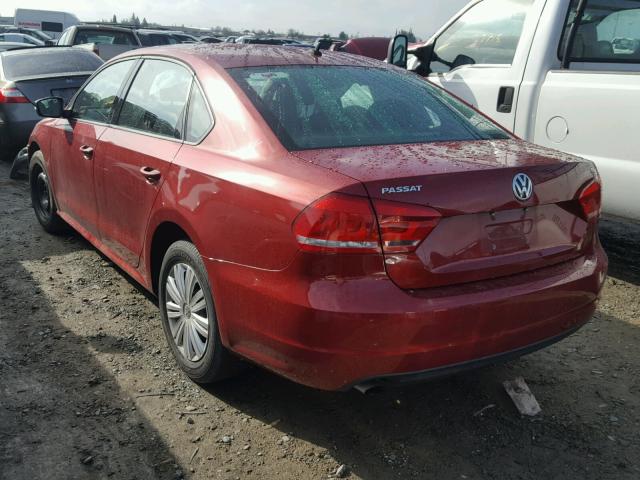 1VWAT7A3XFC078741 - 2015 VOLKSWAGEN PASSAT S RED photo 3