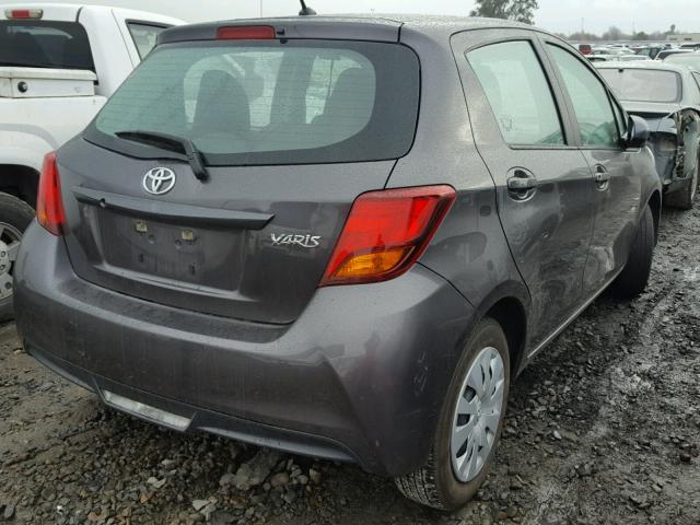 VNKKTUD38GA069199 - 2016 TOYOTA YARIS L GRAY photo 4