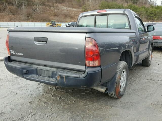 5TFNX4CN3CX011456 - 2012 TOYOTA TACOMA GRAY photo 4