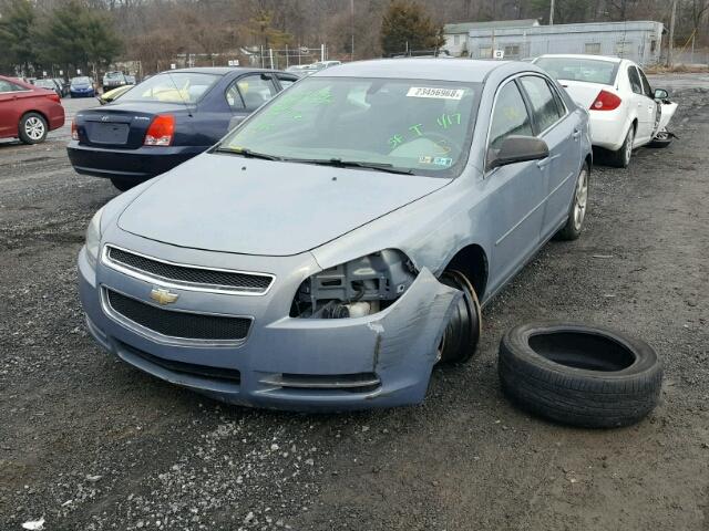1G1ZG57B294150889 - 2009 CHEVROLET MALIBU LS BLUE photo 2