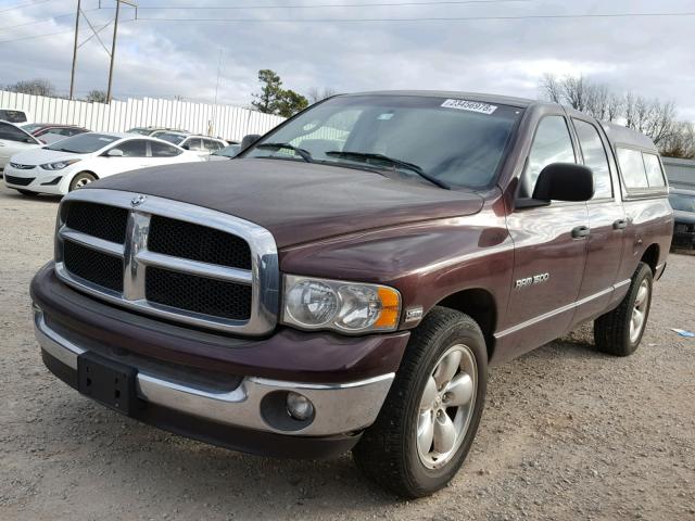 1D7HA18D55J622405 - 2005 DODGE RAM 1500 S BURGUNDY photo 2