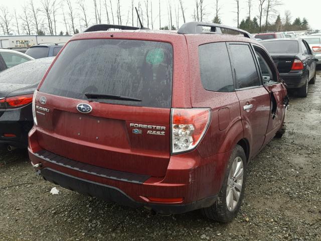 JF2SHADC9DH441324 - 2013 SUBARU FORESTER 2 RED photo 4