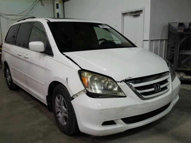 5FNRL38776B081235 - 2006 HONDA ODYSSEY EX WHITE photo 1