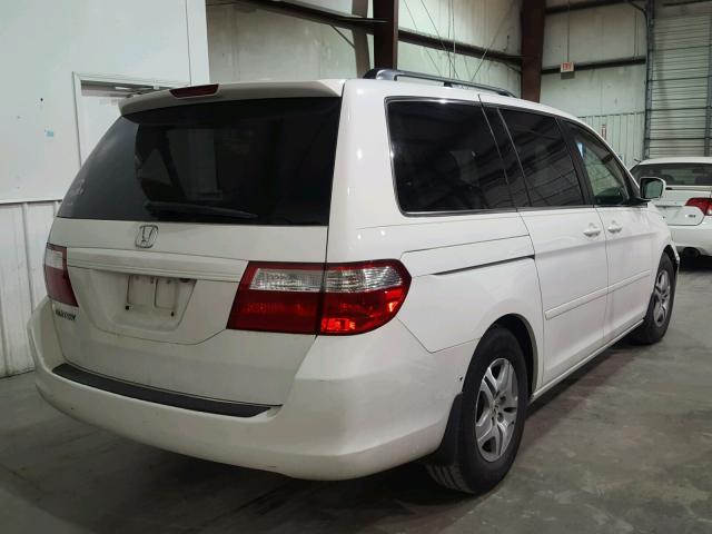 5FNRL38776B081235 - 2006 HONDA ODYSSEY EX WHITE photo 4