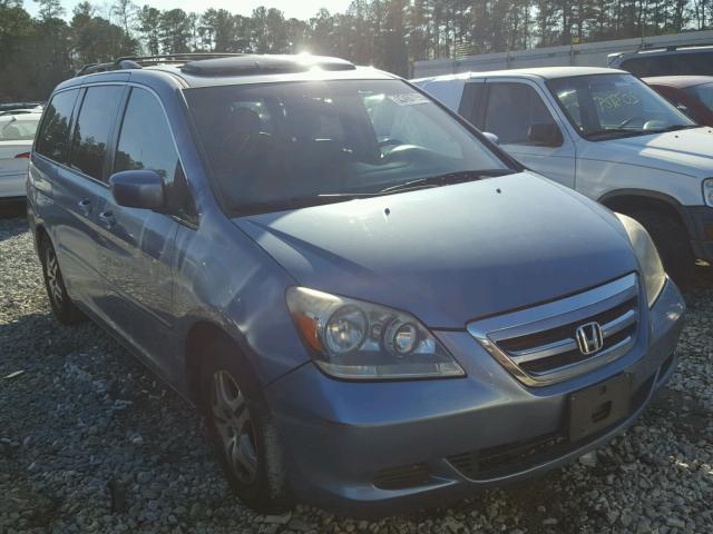 5FNRL38796B008786 - 2006 HONDA ODYSSEY EX BLUE photo 1