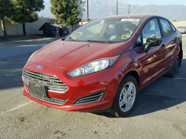 3FADP4BJ4HM113037 - 2017 FORD FIESTA SE RED photo 2