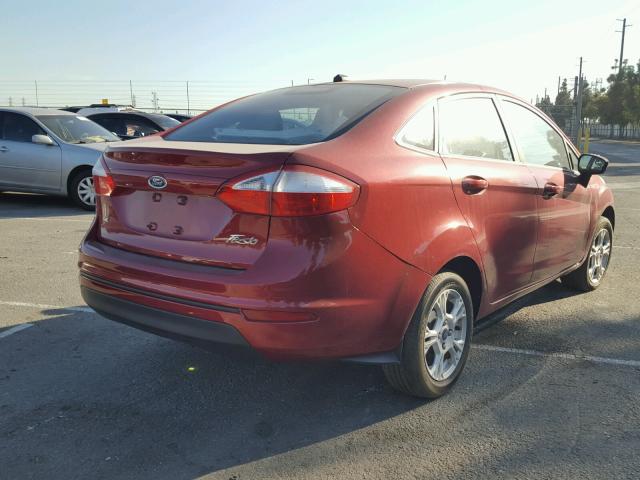 3FADP4BJ4HM113037 - 2017 FORD FIESTA SE RED photo 4