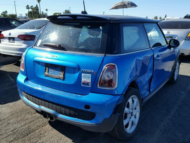 WMWMF735X9TX40342 - 2009 MINI COOPER S BLUE photo 4