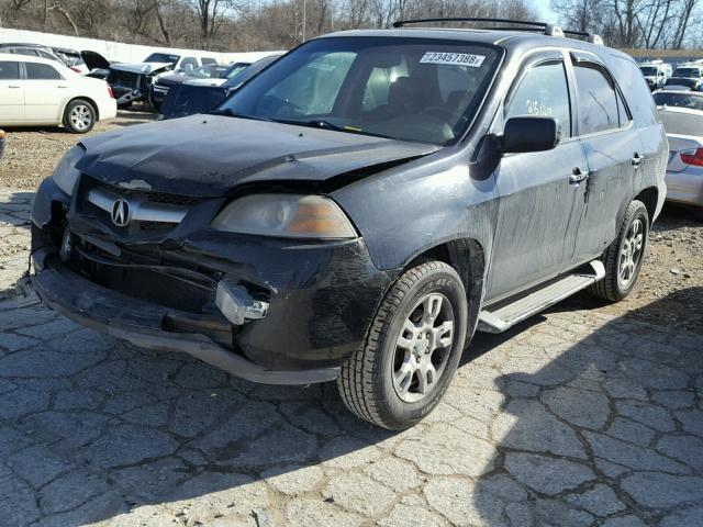 2HNYD18904H522087 - 2004 ACURA MDX TOURIN BLACK photo 2