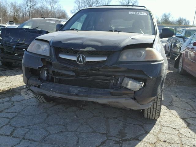 2HNYD18904H522087 - 2004 ACURA MDX TOURIN BLACK photo 9