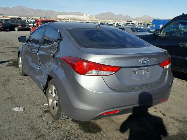 KMHDH4AE4BU089154 - 2011 HYUNDAI ELANTRA GL SILVER photo 3